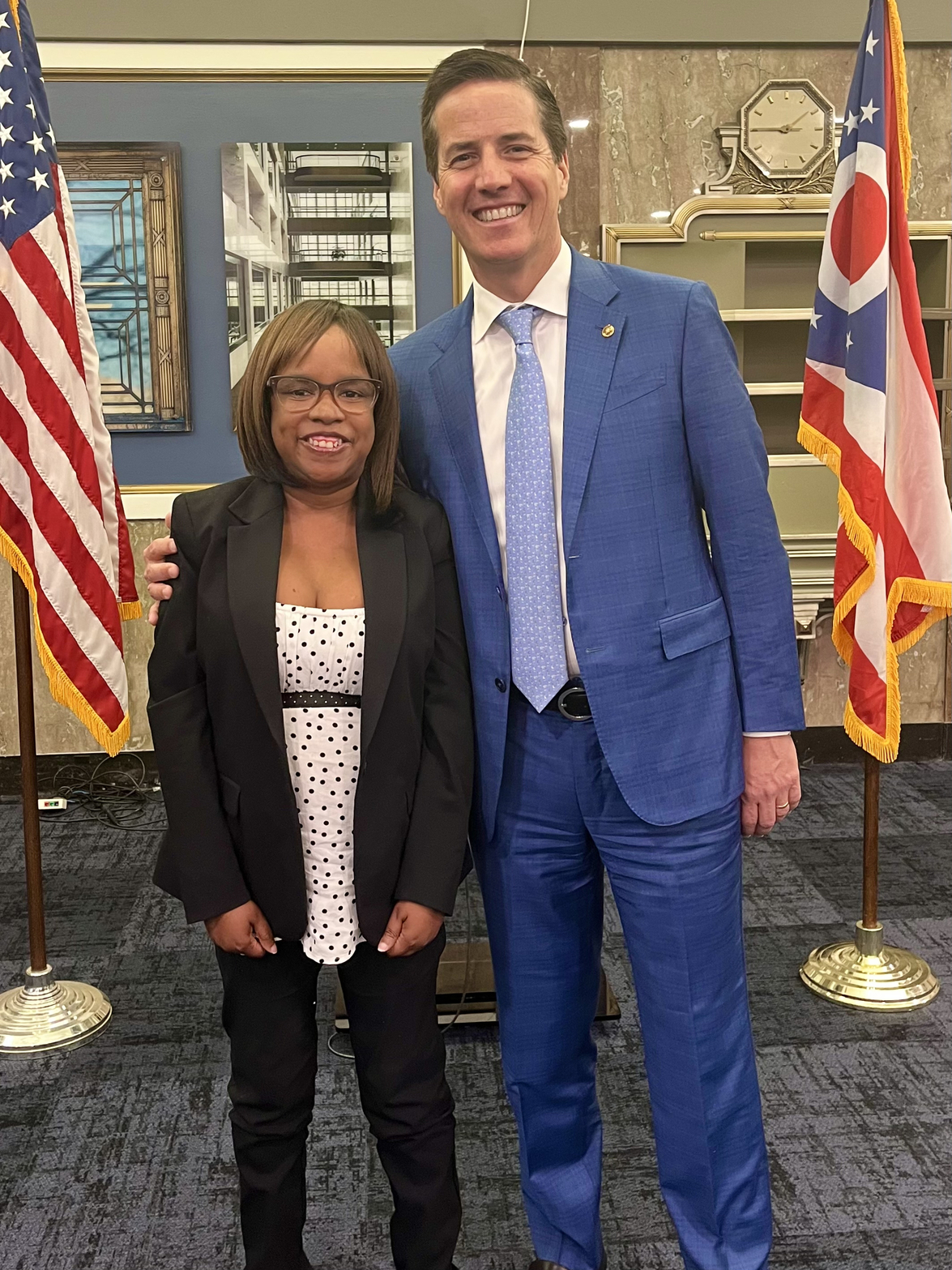 Marci Straughter meets with Ohio's U.S. Senator Bernie Moreno in Washington D.C.